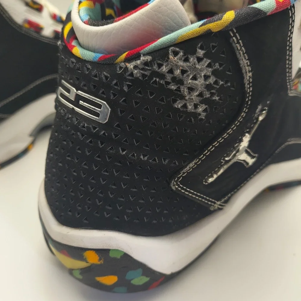 Jordan Rising Star Black‎ White Multicolor 316337-106 Mens 13 Basketball Shoes